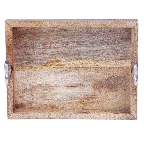 Floristik24 Wooden tray with handles Tray with hearts natural 26×20×7.5cm