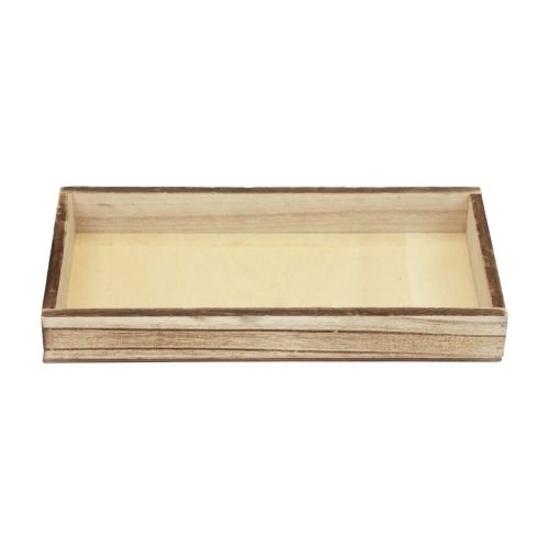 Product Wooden tray flamed decorative tray table decoration rustic 24×12×3cm