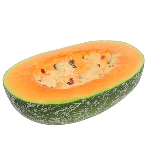 Honeydew melon half 22.5cm light orange