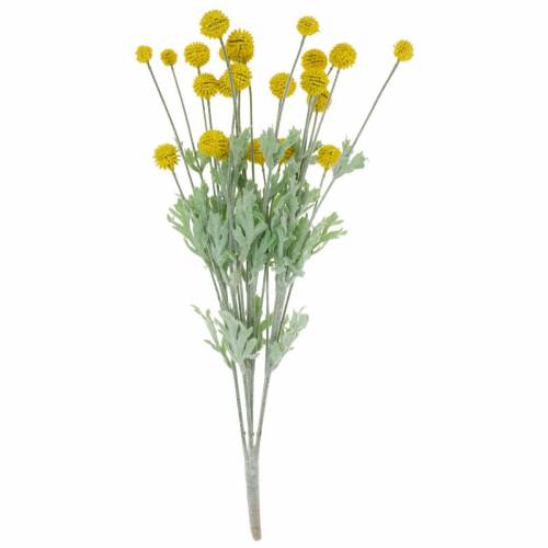 Floristik24 Drumstick Yellow Artificial Craspedia Silk Flowers