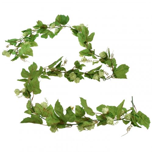 Floristik24 Leaf Garland Hop Garland Green Artificial L180cm