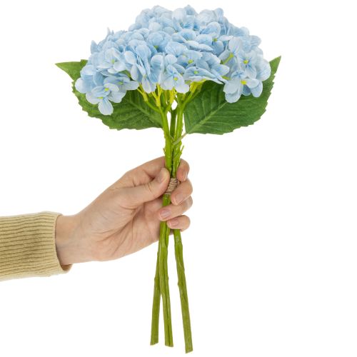 Product Artificial hydrangea flowers, lifelike design, for living room decoration, 34cm, 3 pieces