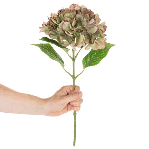 Artificial hydrangea decorative flower with stem, 46cm | Floristik24.ie