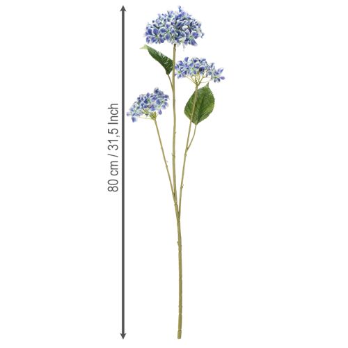 Product Hydrangea flowering branch for stylish home decoration, 80cm, 2 pieces