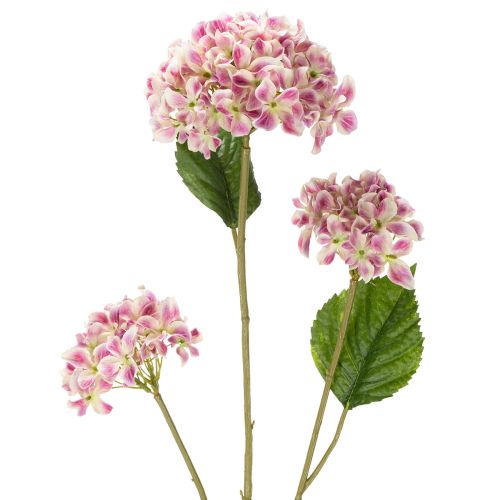 Stylish artificial hydrangea flower as a lasting eye-catcher, 80cm, 2 pieces