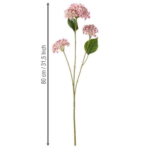 Product Stylish artificial hydrangea flower as a lasting eye-catcher, 80cm, 2 pieces