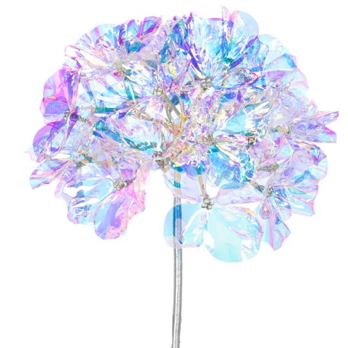 Artificial Hydrangea Flowering Branch in Iridescent Colors 36cm 2pcs | Floristik24.ie
