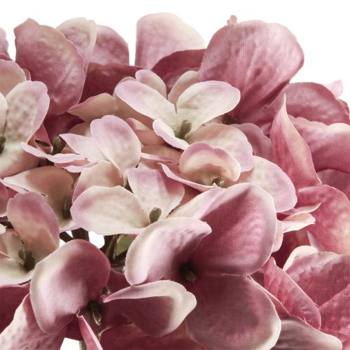 Product Hydrangea artificial realistic silk flowers pink 52cm