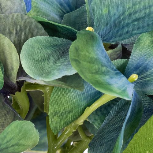 Artificial hydrangea flower, blue-green, decorative single stem, 53cm | Floristik24.ie