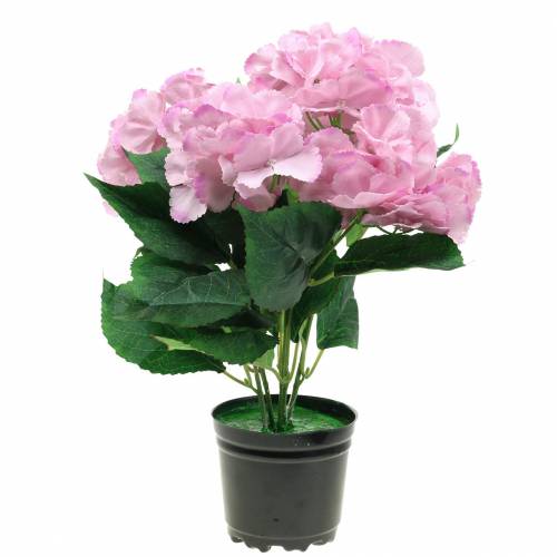 Potted Hydrangea Artificial Pink 35cm