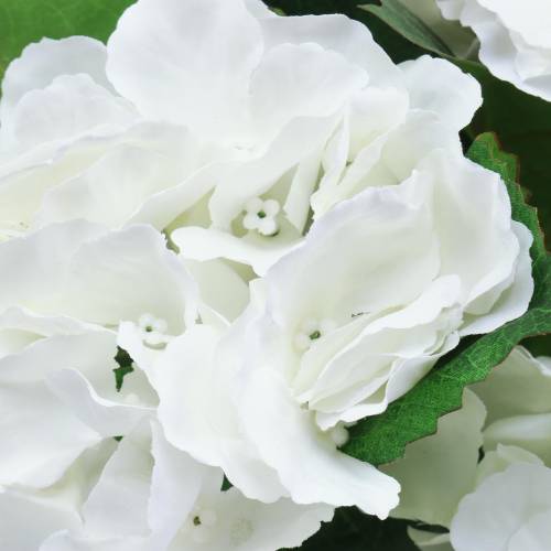 Floristik24 Hydrangea in a flower pot Artificial White 35cm