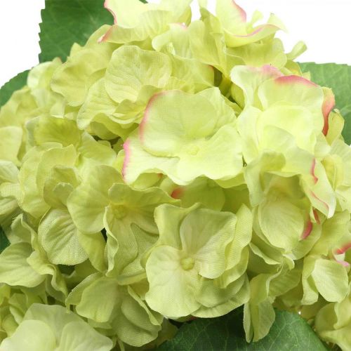 Product Hydrangea artificial green artificial flower bouquet 5 flowers 42cm