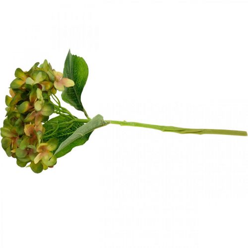 Floristik24 Hydrangea artificial Green, Yellow artificial flower H35cm