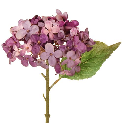 Product Artificial Hydrangeas Purple Artificial Flowers Hydrangea 34cm 2pcs