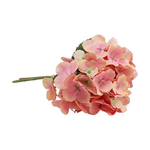 Floristik24 Hydrangea artificial garden flower pink salmon 35cm