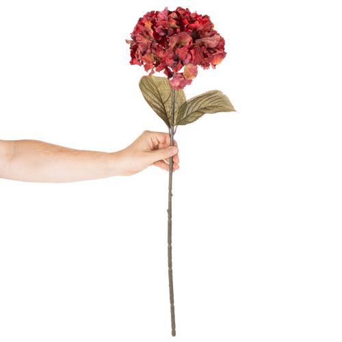 Artificial hydrangea flowering branch, large bloom, 74cm | Floristik24.ie