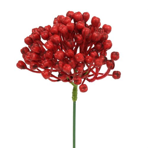 Product Hydrangea bud pick 22cm red 12pcs