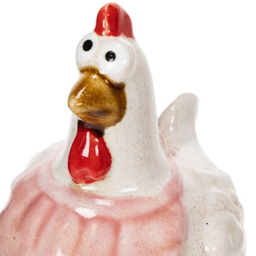 Product Ceramic chicken figurines for the living room, cute Easter table decoration for the home, 11cm, 2 pieces