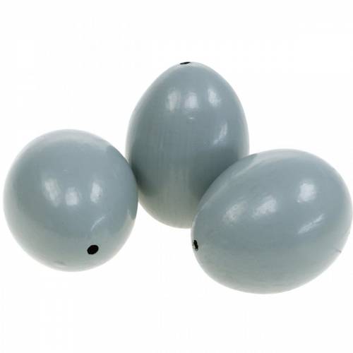 Floristik24 Chicken Eggs Gray Blown Out Eggs Easter Decoration 10 Pcs
