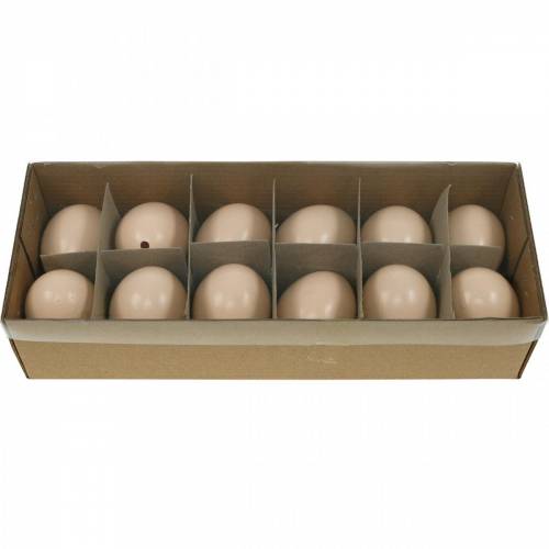 Product Chicken Eggs Cream Easter Decoration Blown Out Eggs 10 Pcs
