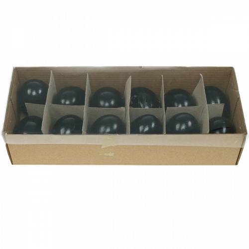 Product Chicken Eggs Black Easter Decoration Blown Out Eggs 10 Pcs