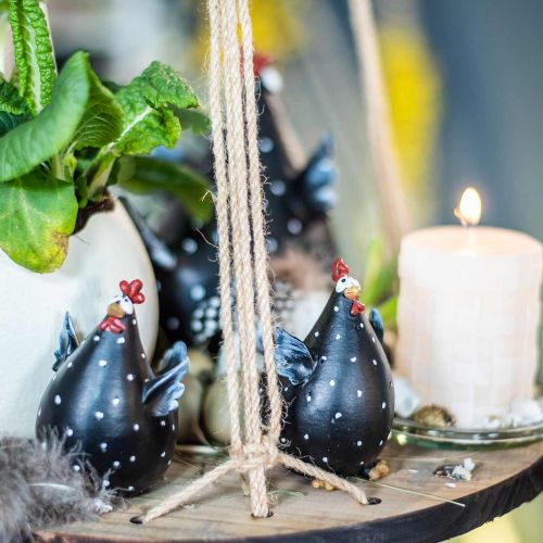 Floristik24 Easter decoration chicken, funny chicken, table decoration for spring, Easter chicken 13cm