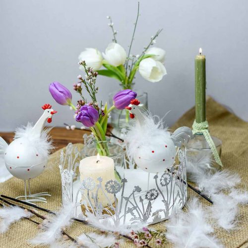 Product Chicken white with dots 21cm