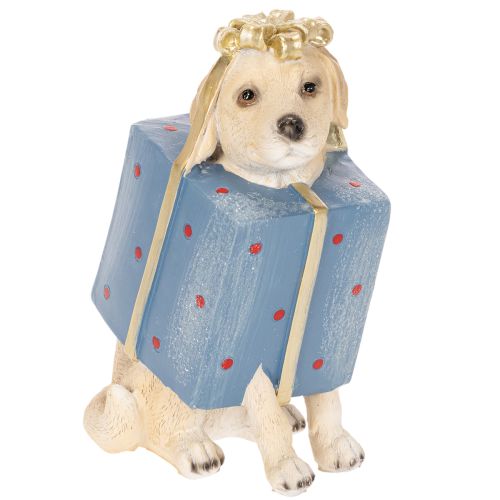 Decorative figurine of a sitting puppy in a gift box, 20cm buy online | Floristik24.ie