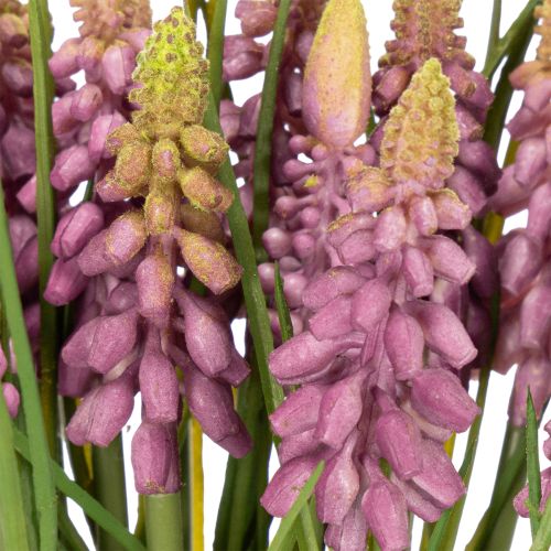 Product Artificial grape hyacinth flower as spring decoration for the living area, 30cm, 15 pieces