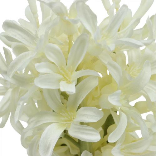 Floristik24 Artificial hyacinth white artificial flower 28cm bundle of 3pcs