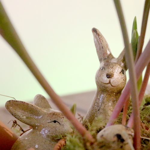 Floristik24 Decorative bunny brown ceramic 5cm x 7cm