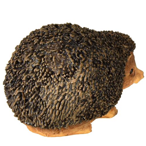 Hedgehog Animal figurine Hand-painted Brown 14×9.5×9cm | Floristik24.ie
