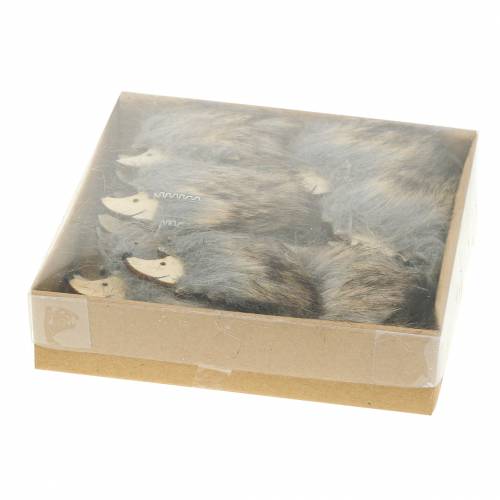 Floristik24 Autumn decoration hedgehog with fur 7cm 24 pcs