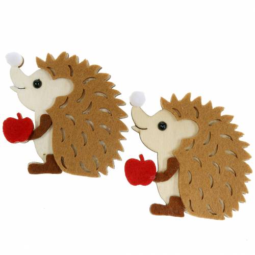Product Autumn decoration for scattering and handicrafts hedgehog 8cm 6pcs