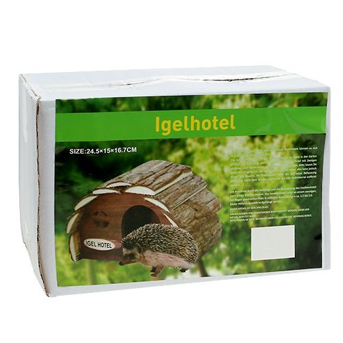 Floristik24 Hedgehog Hotel Nature 24.5cm x 15cm x 17cm