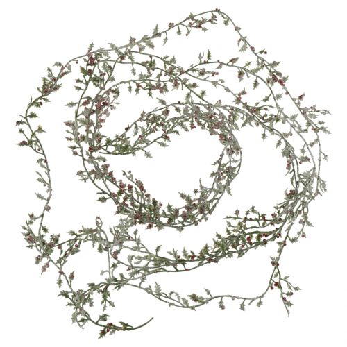 Holly garland snowed 120cm 6pcs