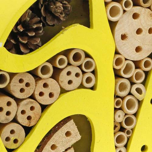 Insect hotel round yellow Ø25cm