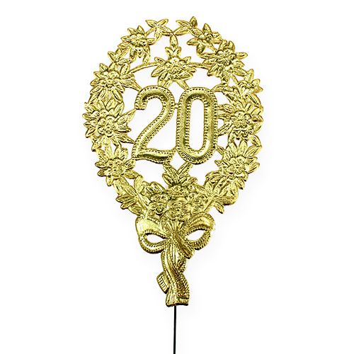 Anniversary number 20 Ø8cm 10pcs
