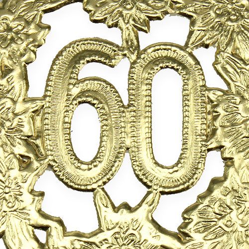 Product Anniversary number 60 Ø8cm 10 pcs