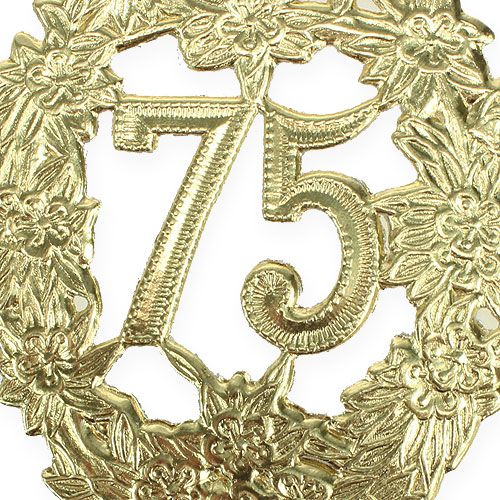 Product Anniversary number 75 Ø8cm 10pcs