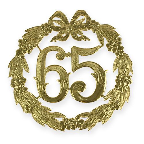 Floristik24 Anniversary number 65 in gold