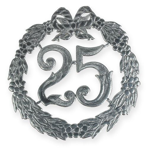 Product Anniversary number 25 in silver