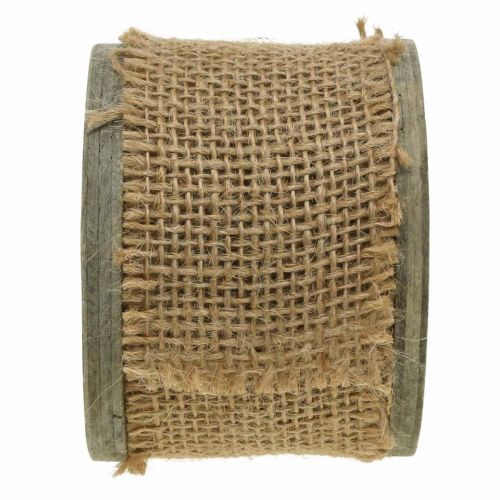 Decorative ribbon rustic, natural jute ribbon, gift ribbon natural colors B45mm L3m