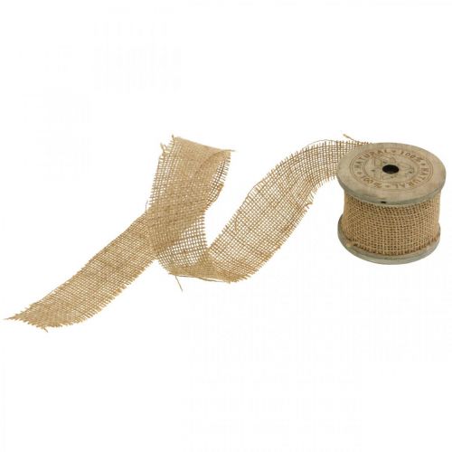 Floristik24 Decorative ribbon rustic, natural jute ribbon, gift ribbon natural colors B45mm L3m