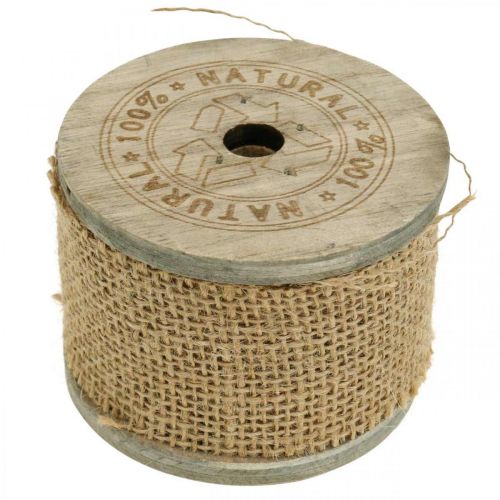 Floristik24 Decorative ribbon rustic, natural jute ribbon, gift ribbon natural colors B45mm L3m