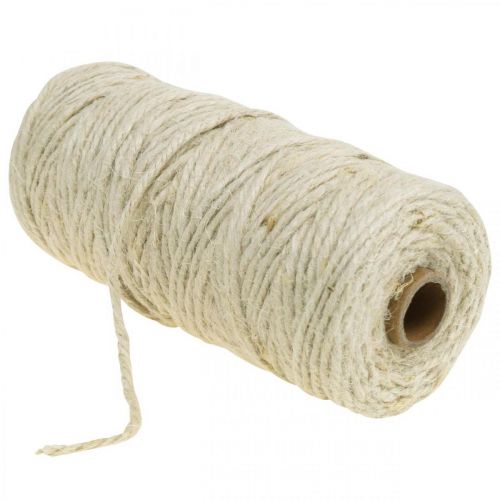 Product Jute cord, deco cord, handicraft ribbon natural colour, bleached Ø4mm L100m