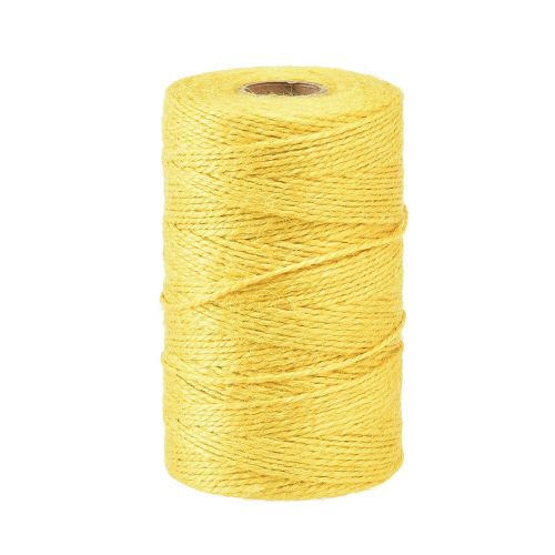 Jute ribbon jute cord ribbon jute decorative ribbon yellow Ø2mm 200m