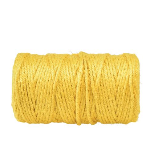 Product Jute ribbon jute cord decorative ribbon jute ribbon yellow Ø4mm 100m