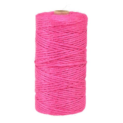 Floristik24 Jute ribbon jute cord decorative ribbon jute fuchsia Ø3mm 200m
