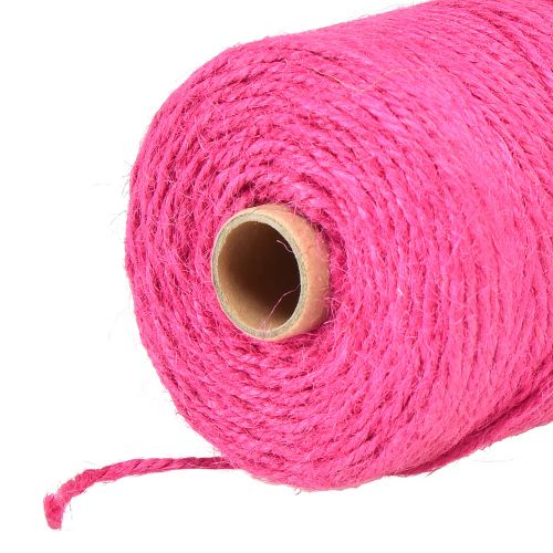 Product Jute ribbon jute cord decorative ribbon jute fuchsia Ø3mm 200m